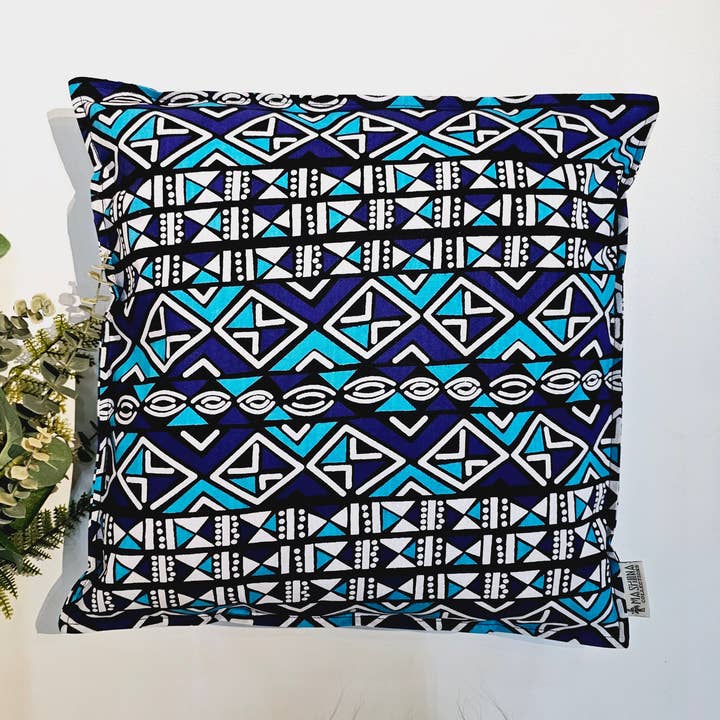 Afrikaanse Print Kussenhoes | 100% Katoen | Kente Print voor wholesale door Mashona Collections