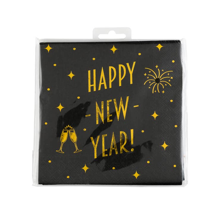 PD Party - Wholesale Disposable Napkin - Classy Party Napkins - Happy New Year1
