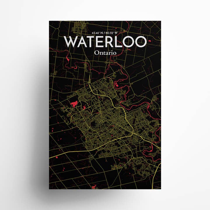 OurPoster.com - Wholesale Poster - Waterloo City Map Poster16