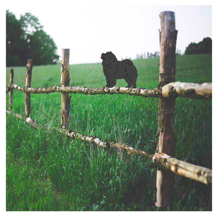 Chow Chow Fence Topper for wholesale by Steel Images