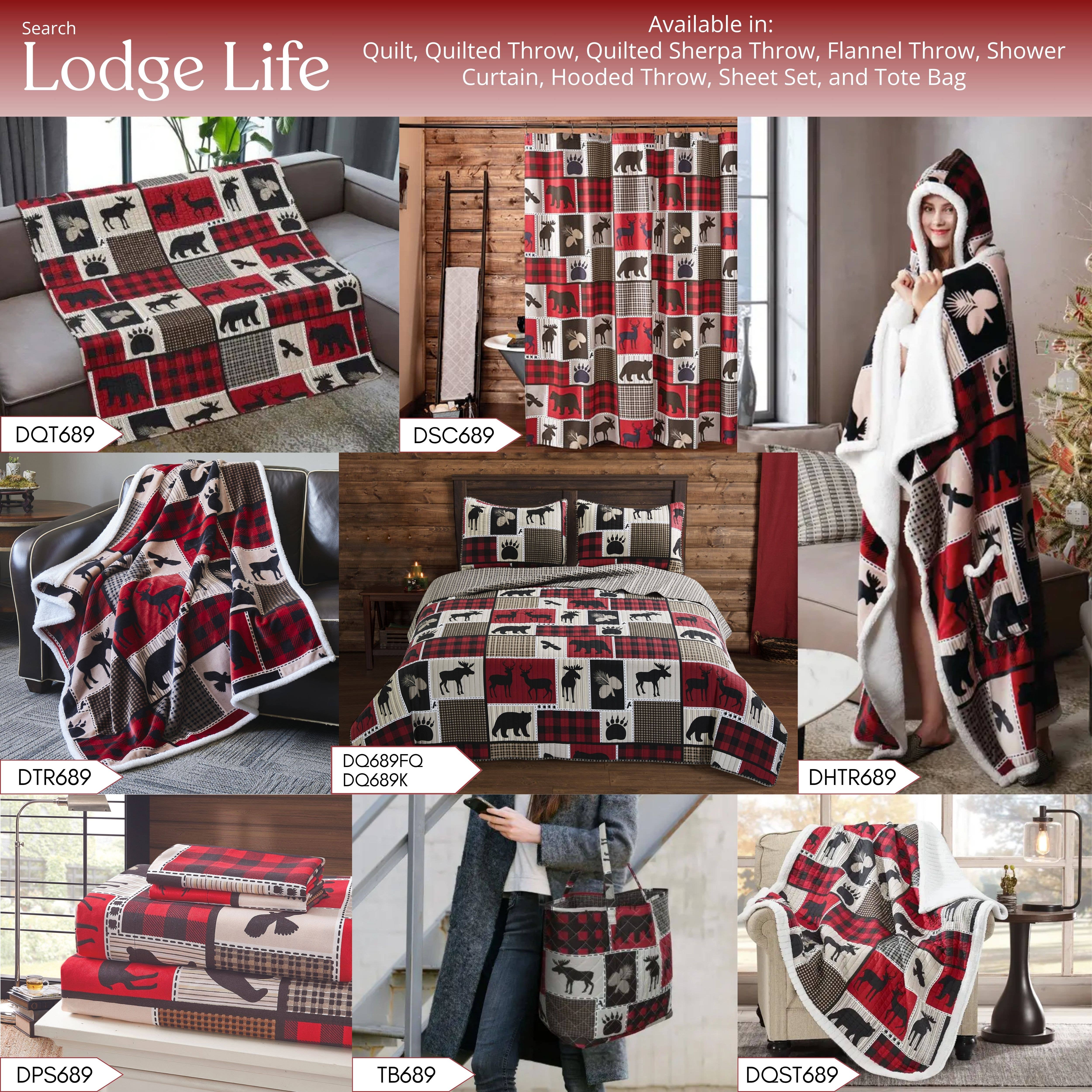 Duke Imports - Vente Tote bag – femme - Sac cabas matelassé "Lodge Life"8