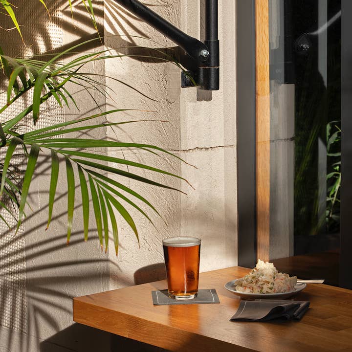 MY DRAP - Wholesale Disposable Napkin - Recycled Cotton Taupe cocktail napkins - 20 per roll3