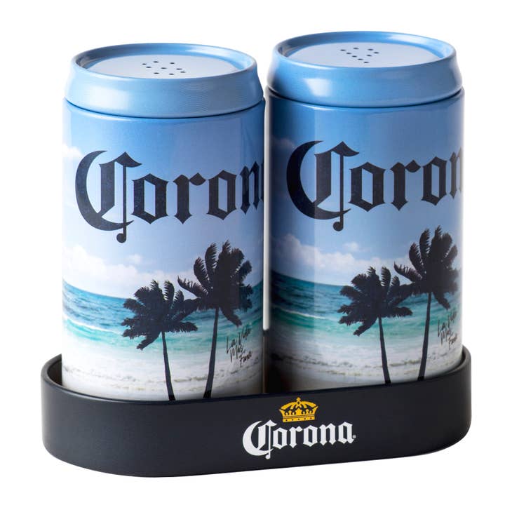 Corona Salt and Pepper Set for wholesale by Tin Box Company