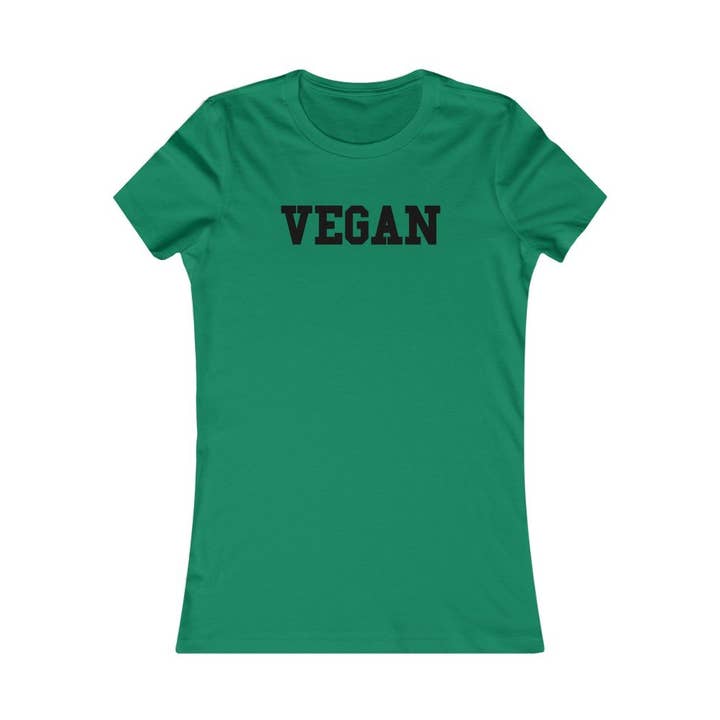 Vegan College Font - T-shirt préféré pour femmes pour la vente par Better Planet Studio