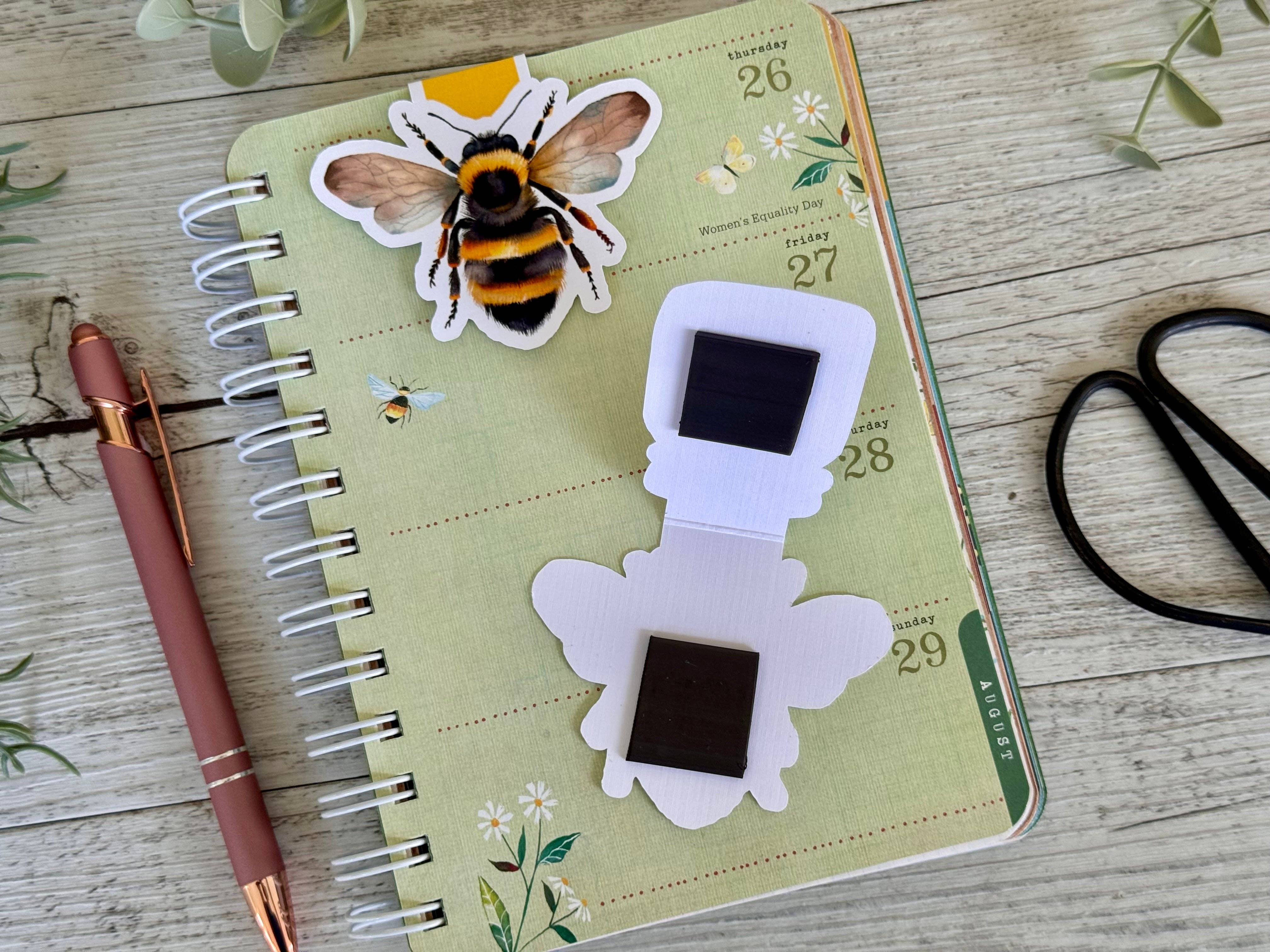 Scattered Seed Co - Wholesale Bookmark - Sunflower and Bee & Honey MAGNETIC BOOKMARKS5