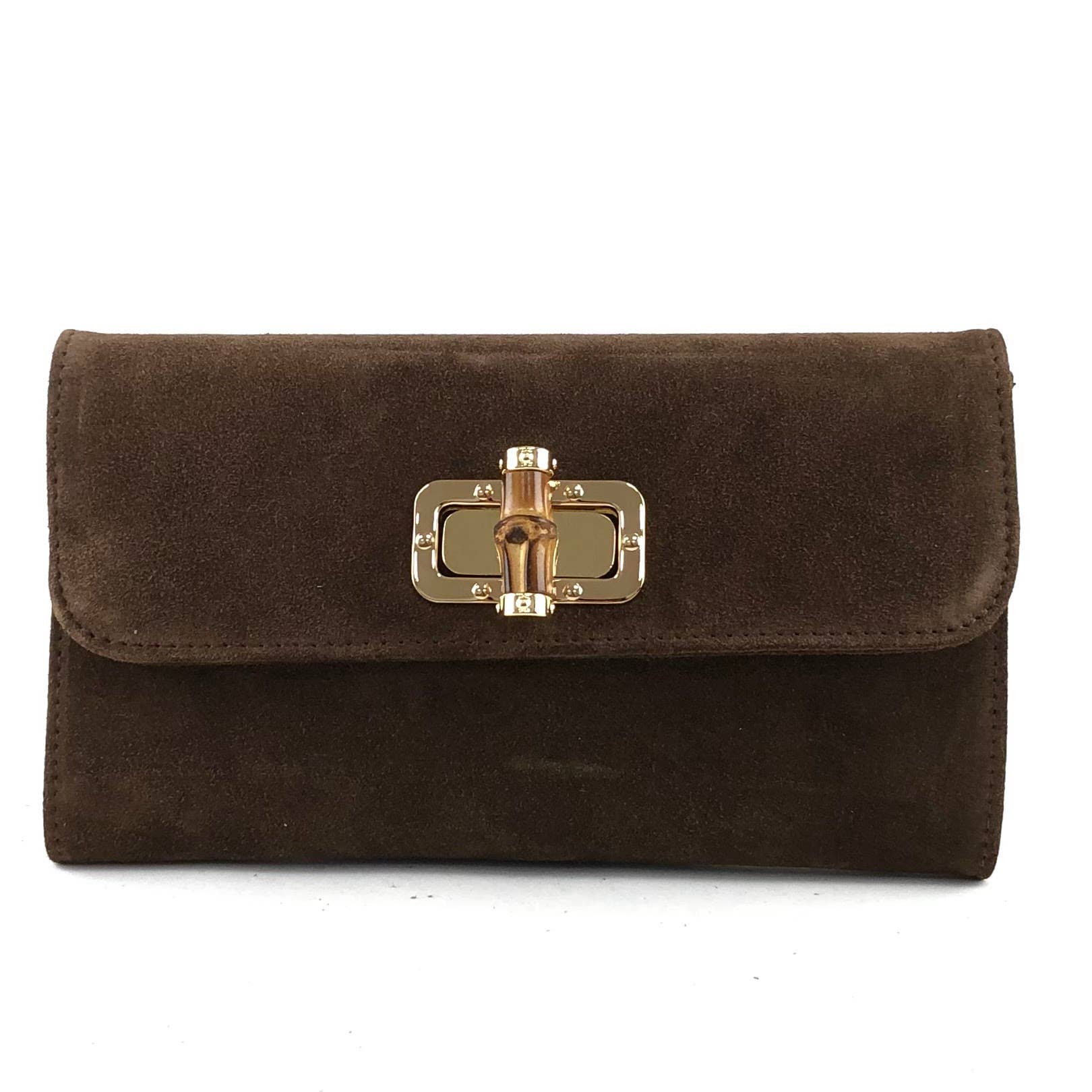 MILANO AMOUR - Wholesale Clutch Bag - Women's - ELEGANCE CLUTCH SUEDE BAMBOO EVENT IDEAL GIFT POCHETTE3