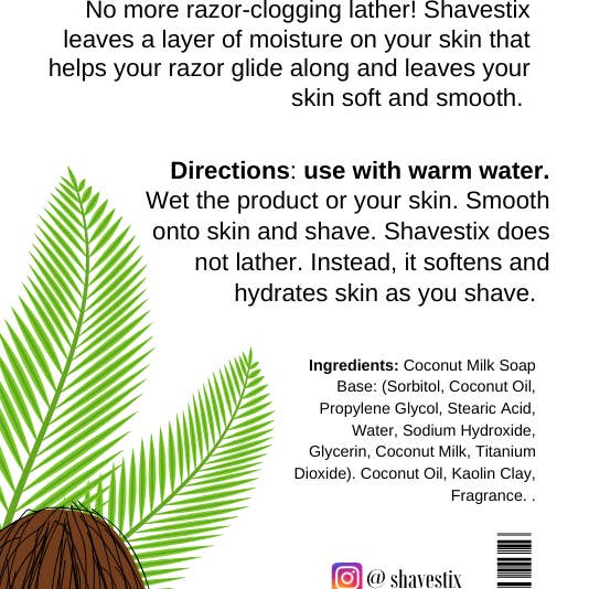 Shavestix. - Wholesale Shaving Cream - Shavestix. Luxury Shave Balm Coconut Creme2