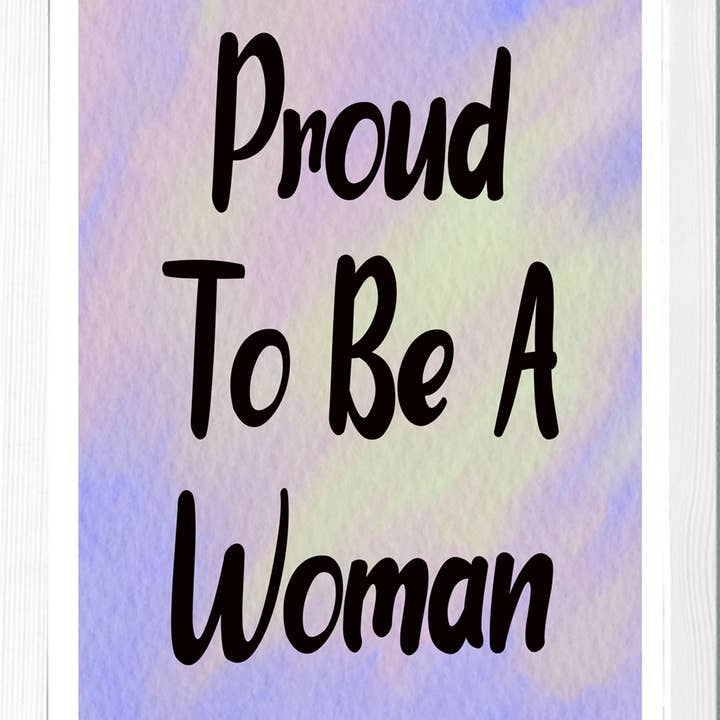 Designs ByLITA Stolt över att vara kvinna, väggkonst | Heminredning för wholesale av All Quality
