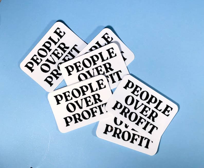 Societal Stickers - Wholesale Sticker - Sticker voor mensen over winst4