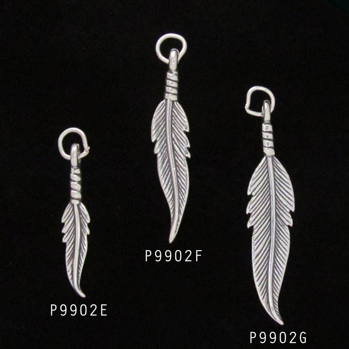 pingente de pena de prata esterlina por atacado de Zeppo Merchandisers Inc