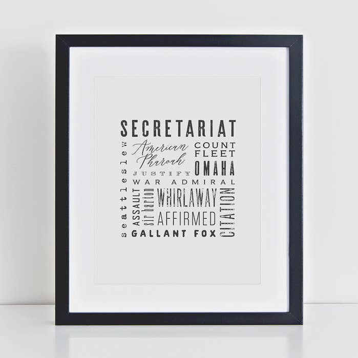 11" x 14" Kentucky Derby Triple Crown Sieger Druck für den Großhandel von Jerry and Julep, LLC