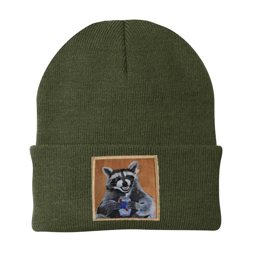 FLYN - Wholesale Beanie - Unisex - Beer Bandit Raccoon Beanie2