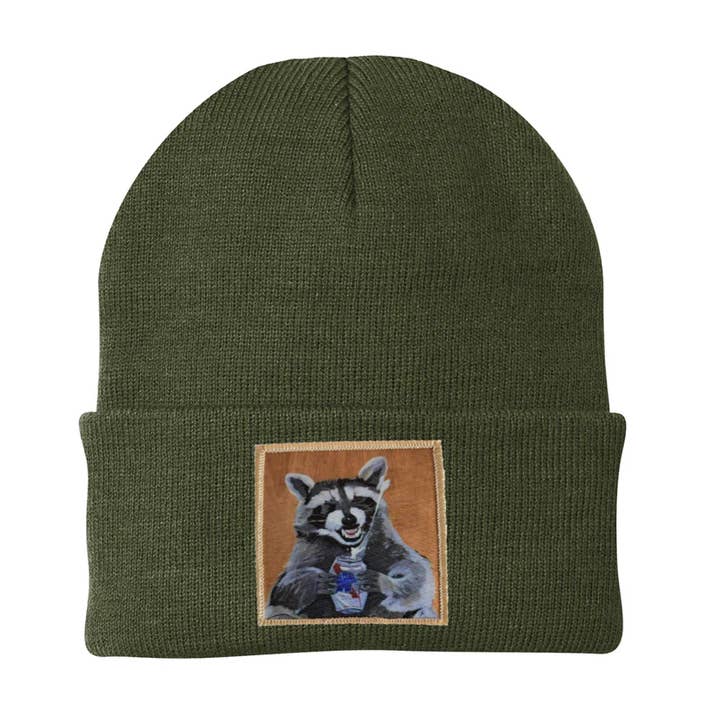 FLYN - Wholesale Beanie - Unisex - Beer Bandit Raccoon Beanie2