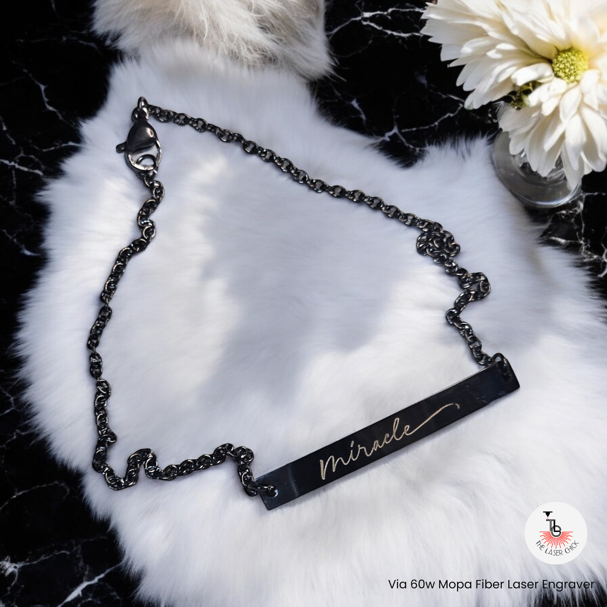 WJW - Wholesale Anklet - Stainless Steel Engravable Curved Blank Bar Anklet9