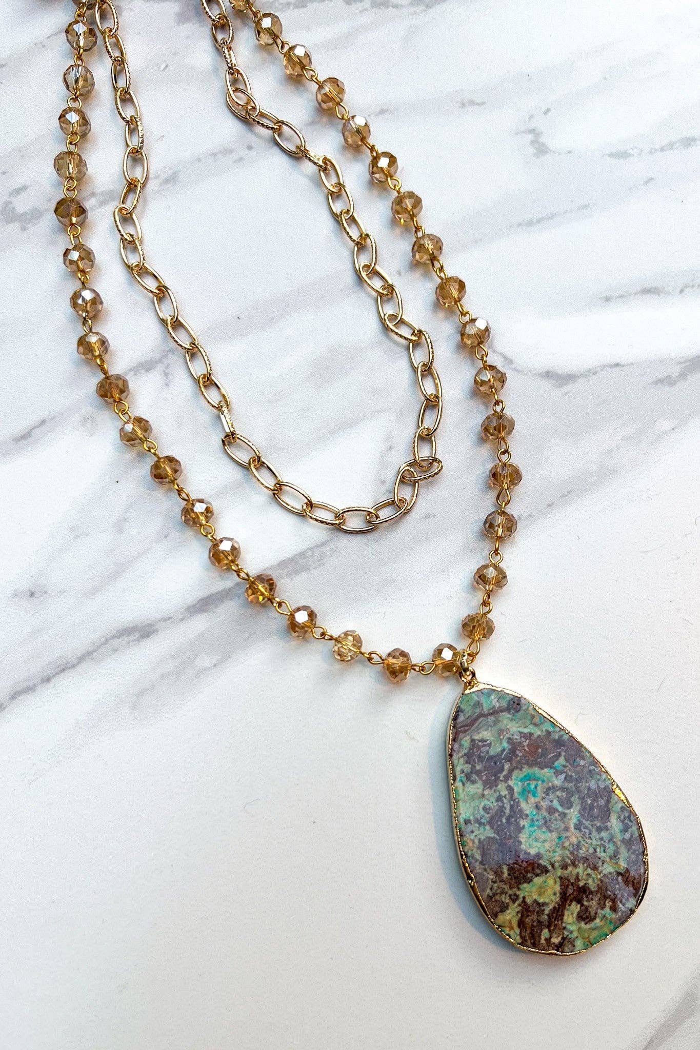 Dylan Designs - Wholesale Pendant/Charm Necklace - Sabrina Gold Short Necklace4