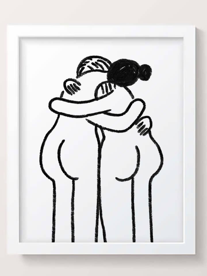 Lady Hug Print for wholesale by People I've Loved