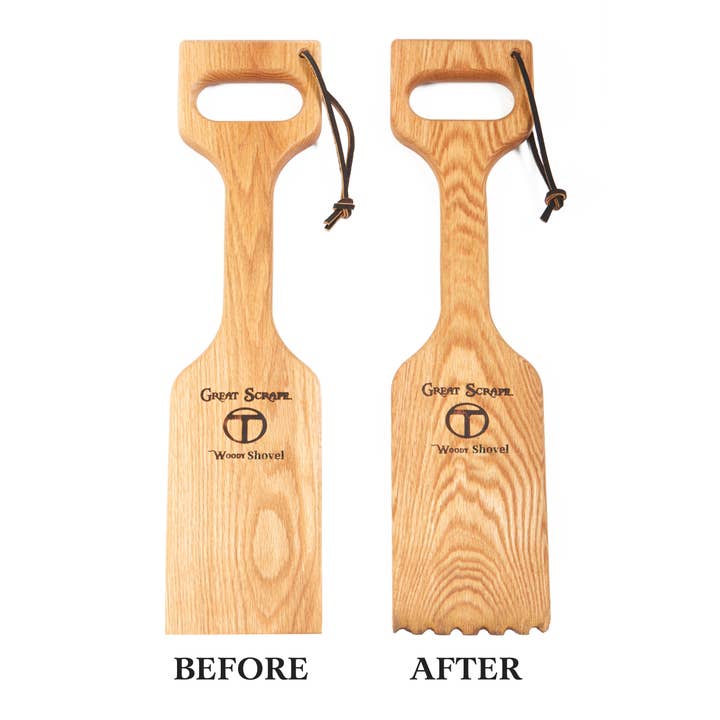 Great Scrape - Wholesale Outdoor Grill Tools - Woody Shovel - BBQ Cleaning Tool & Guys Gift4