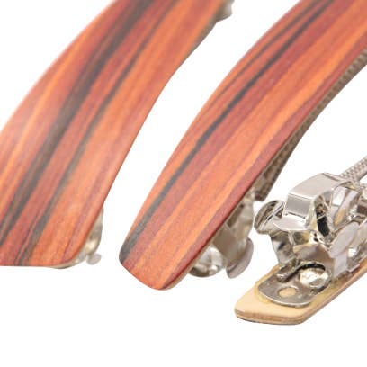 Holzkunstwerkstatt – wholesale Hårklämma - Dam – Trä hårklämma, MAXI storlek (95mm), ”rosenträ”1