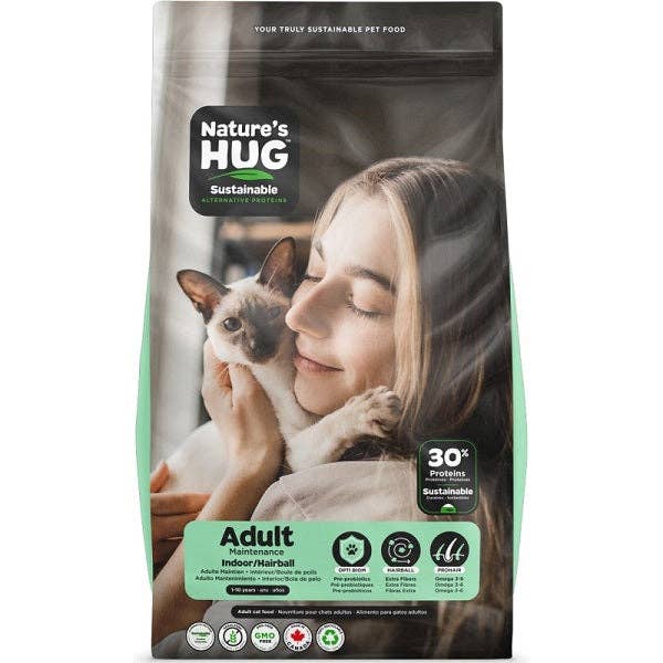 Nature's Hug Adult Cat Food, Indoor and Hairballs for wholesale by La boite à Penny