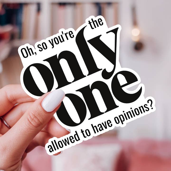 Freche Meinung Aufkleber Einstellung Zitat Sarkastisches Rebellendesign für den Großhandel von Hallowed Relics