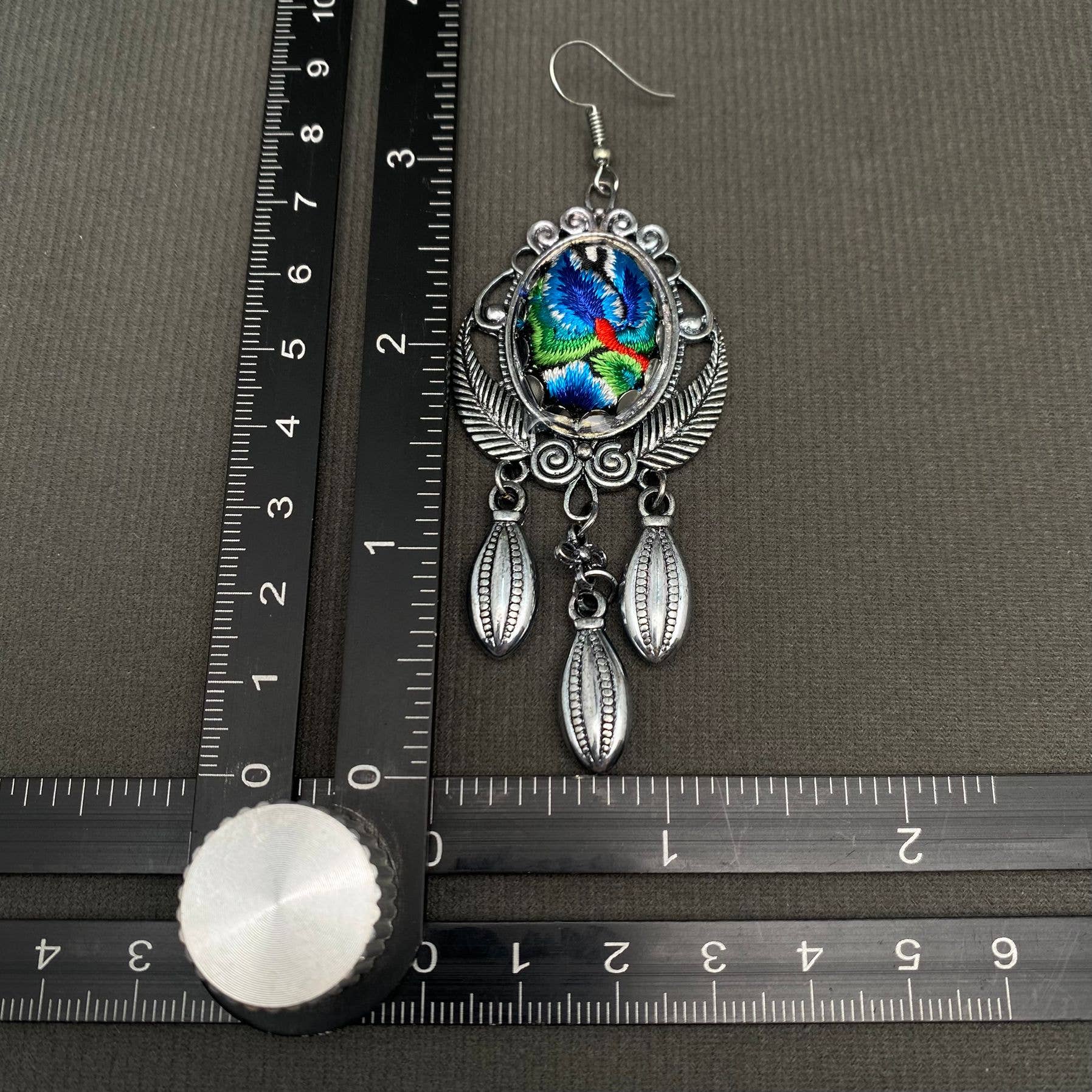 Mio Queena – wholesale Dangle earrings – Multi-style Vintage Woven Flower Pattern Ethnic Style Earrings25