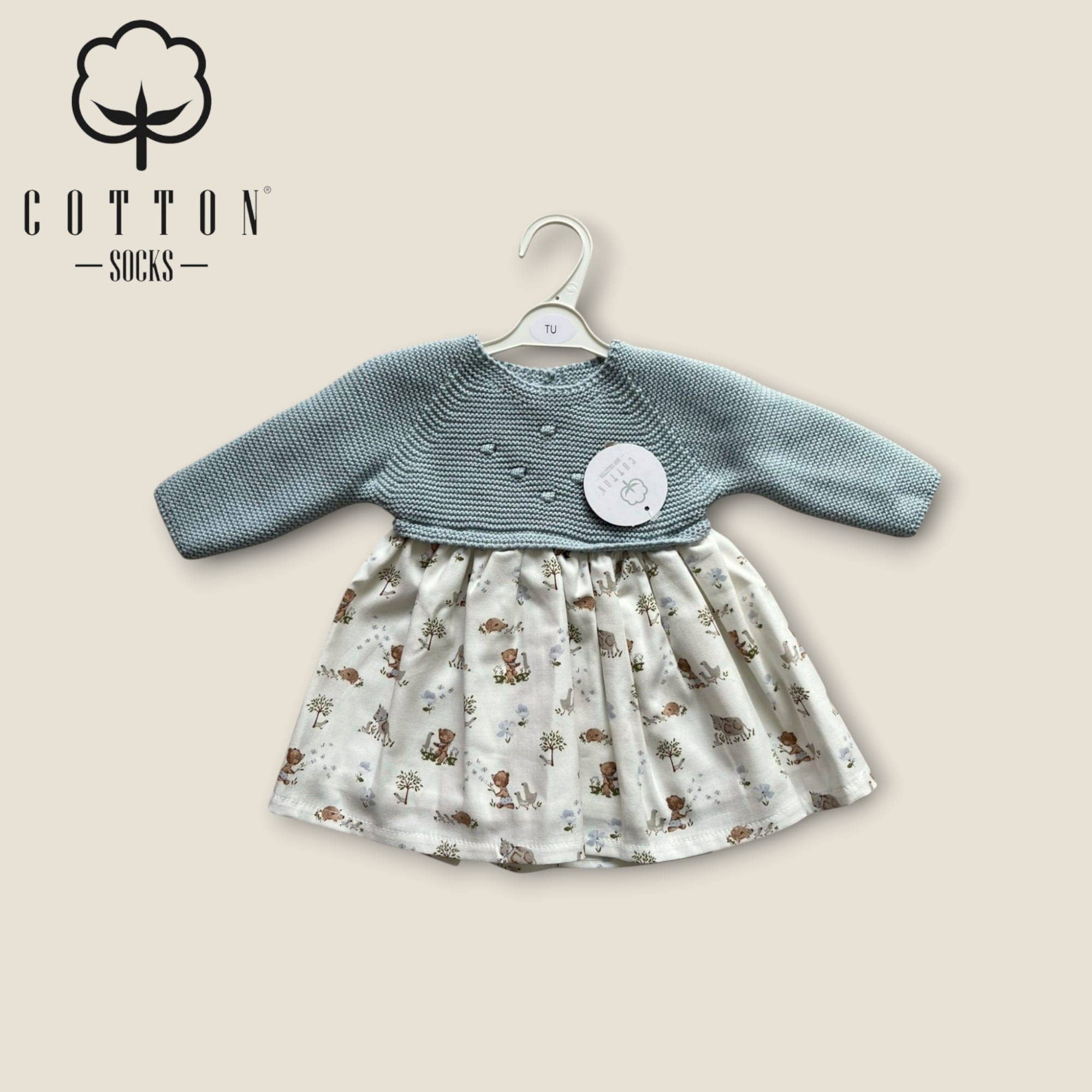 Cotton Socks – wholesale Klänning - Baby – 789 Stickad klänning med 100% bomullstyg6