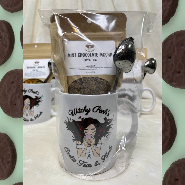 Gift Mugs Sets for wholesale by Witchy Pooh's Exotic Teas & Herbs