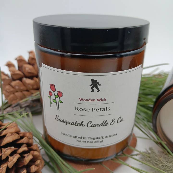 Sasquatch Candle Company - Wholesale Jar/Filled Candle - Rose Petals2
