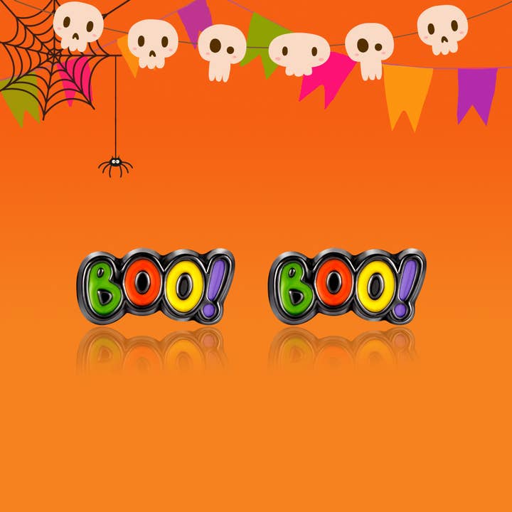 Boo | Halloween | Cutie Stud Earrings for Girls
for wholesale by Girl Nation | Kids Jewelry | Easter Gifts