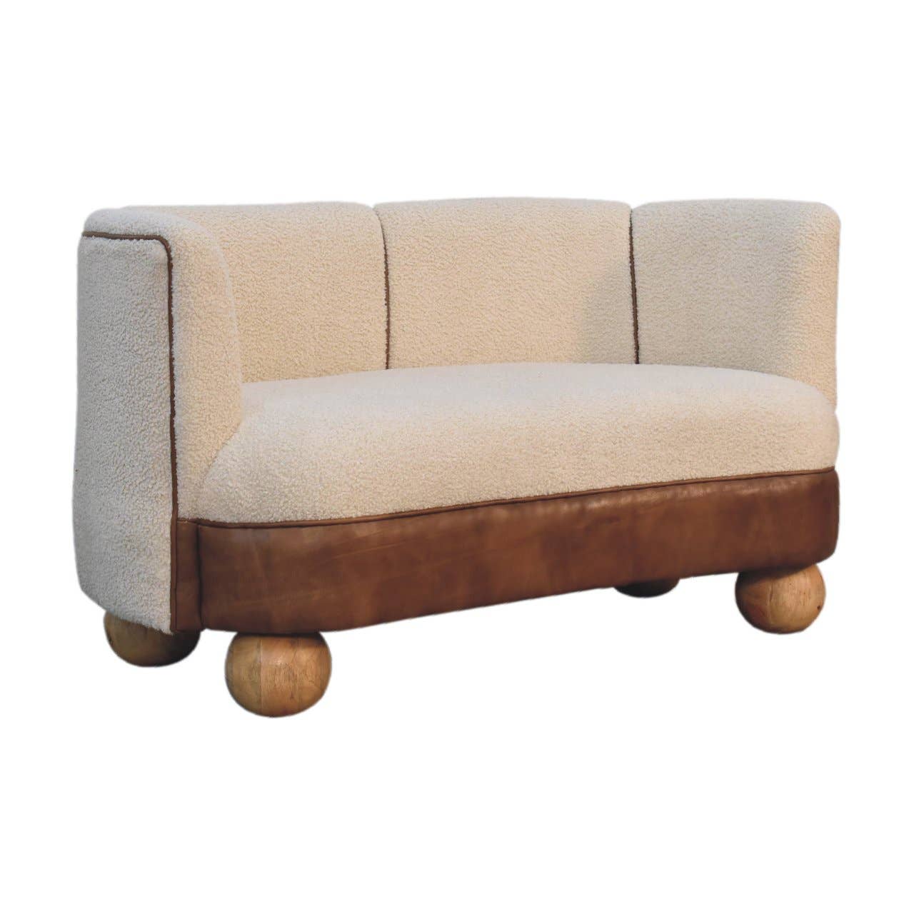 Artisan Furniture – wholesale Sofa – Boucle Cream Buffalo Small Sofa4