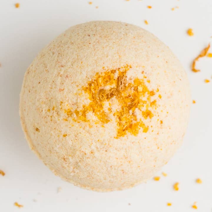 Citrus Sunshine Bath Bomb for wholesale by Santa Barbara Company