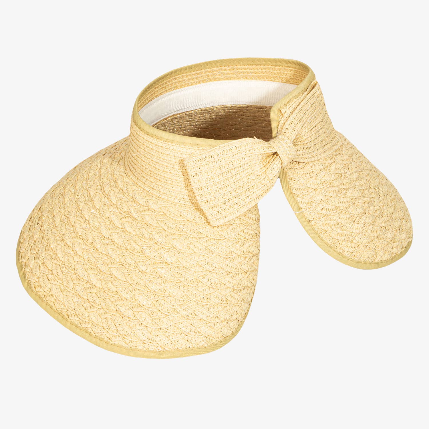 Collections by Fame Accessories - Wholesale Visor - Women's - Summer Straw Visor Sun Hat2