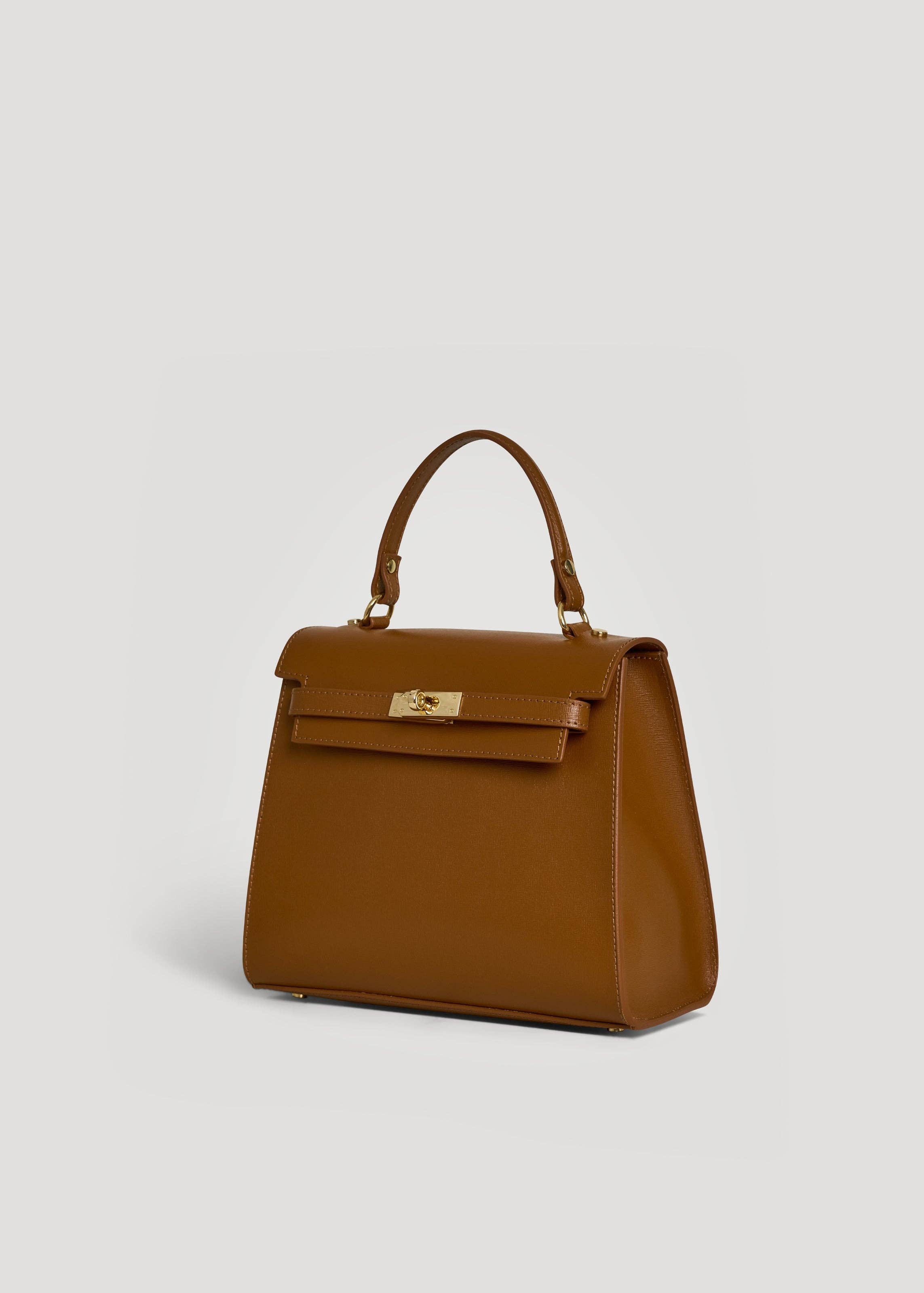 Prestige Milano - Wholesale Tote Bag - Women's - Zaira Bag in Tan Saffiano Leather1