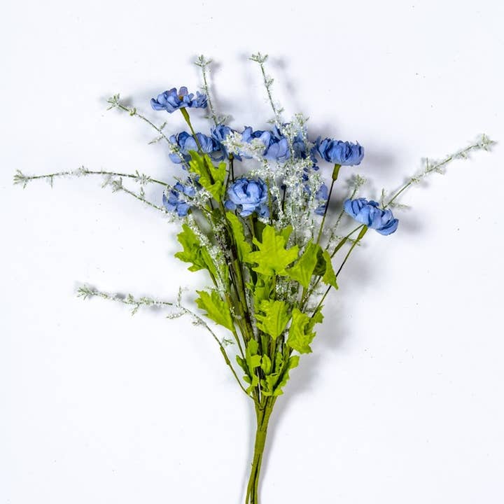 KMI International Corp. - Wholesale Artificial Flowers - Wild Flower Bouquet 19in, Hw, Blue1