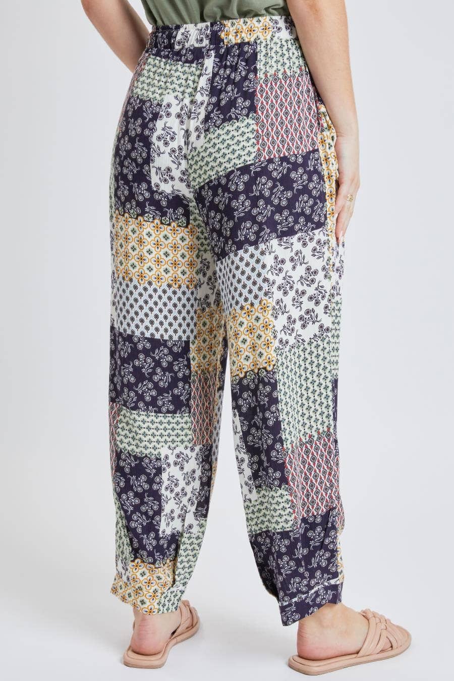 YMI - Wholesale Pants - Women's - Drawstring Wide Jogger Pant With Pleated Hem-WF1209CG8