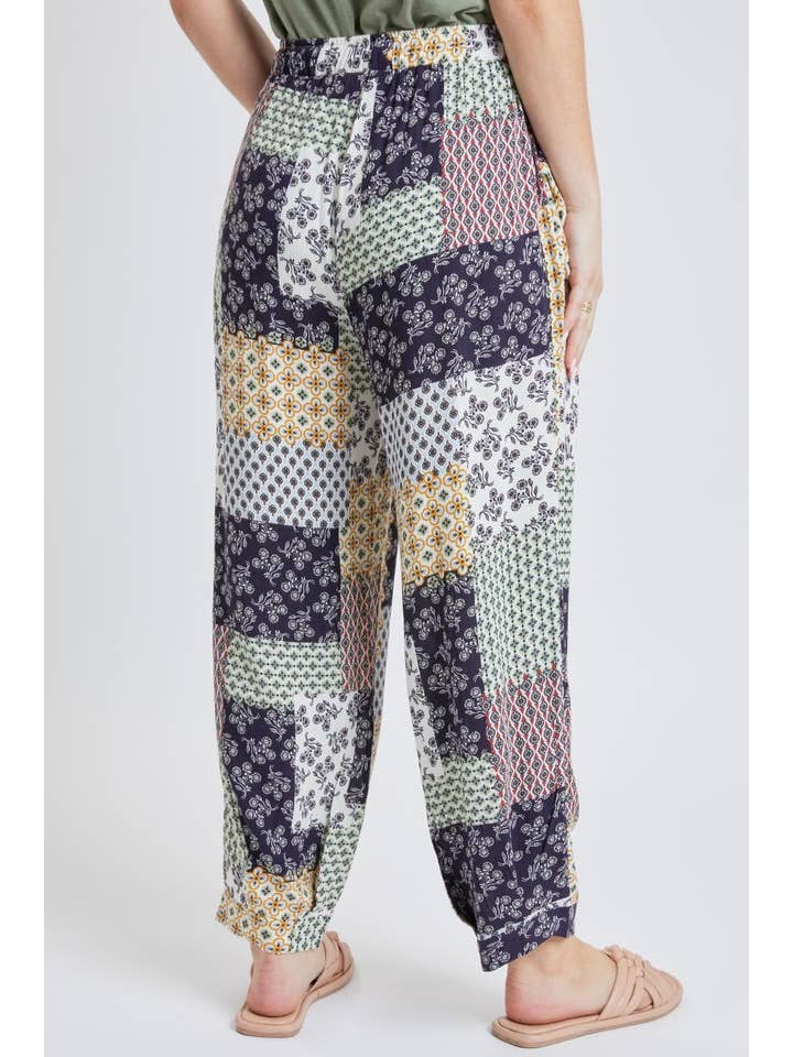 YMI - Wholesale Pants - Women's - Drawstring Wide Jogger Pant With Pleated Hem-WF1209CG8