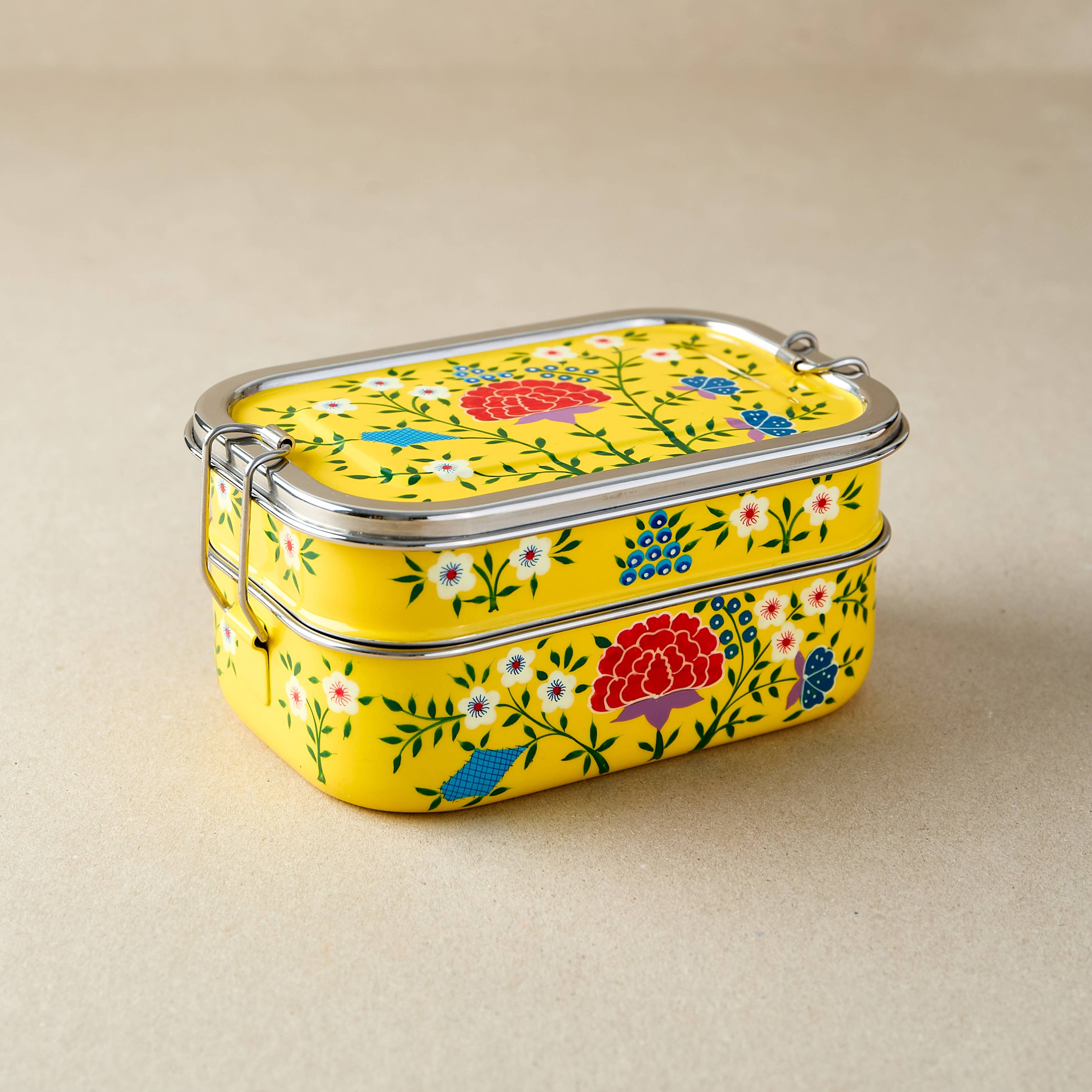 Dalit Goods Co - Wholesale Lunch Bag/Box - Stainless Steel - Tiffin-Style Lunchbox | Yellow Spring