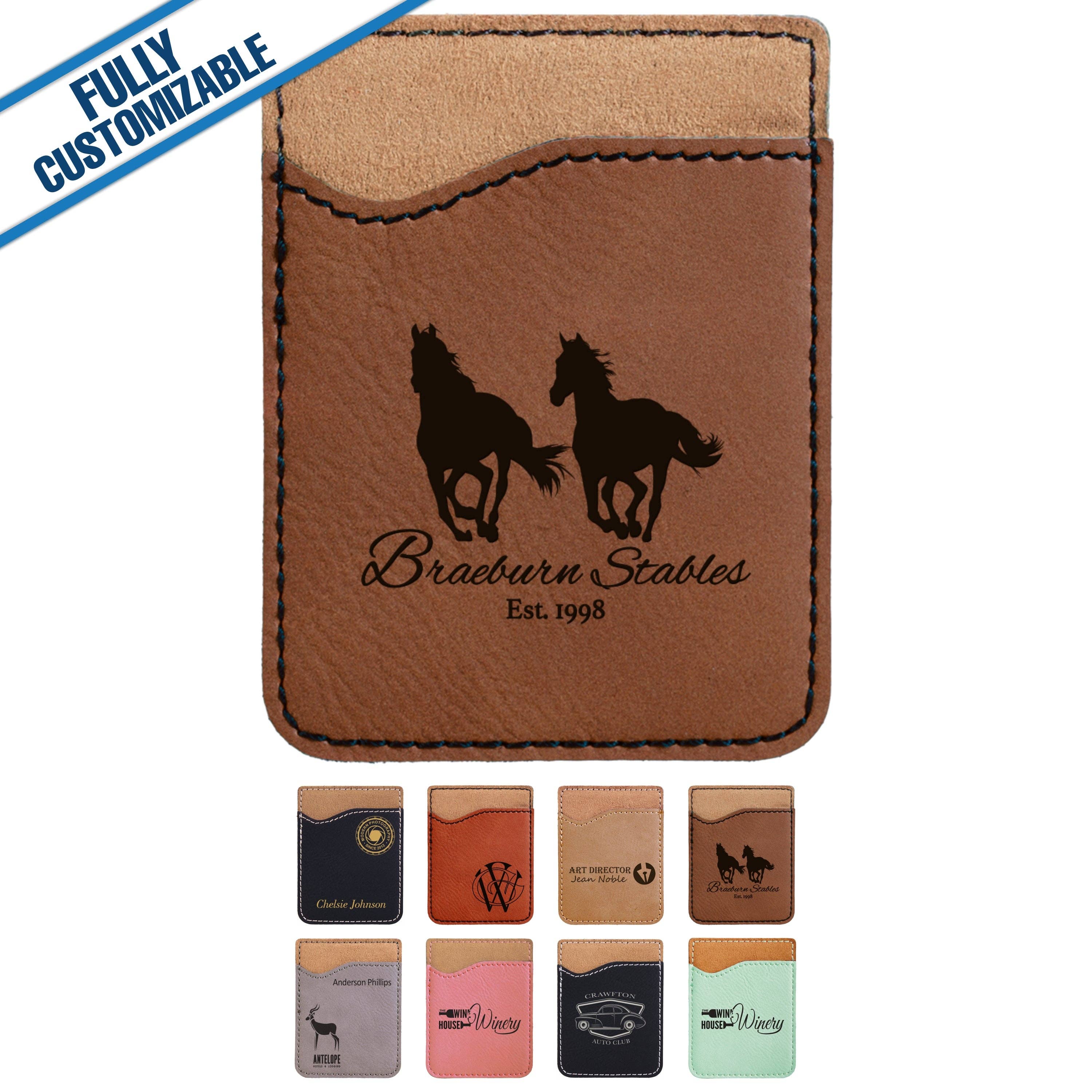 GiftWorksPlus - Wholesale Phone Wallet - Unisex - Leatherette Phone Wallet - Fully Customizable9