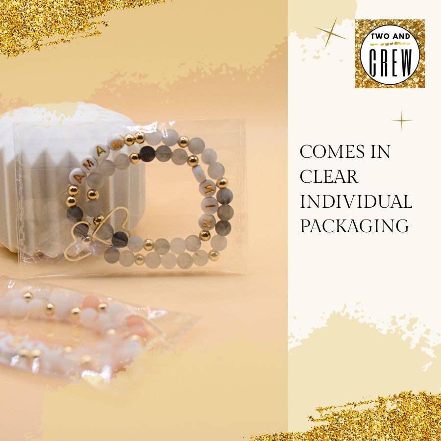 Two and Crew - Faith Based Jewelry & Gifts - Wholesale Charm/Dangle Bracelet - Mama Mini Bracelet Set – Matching Mother gift, Mom bracelet7