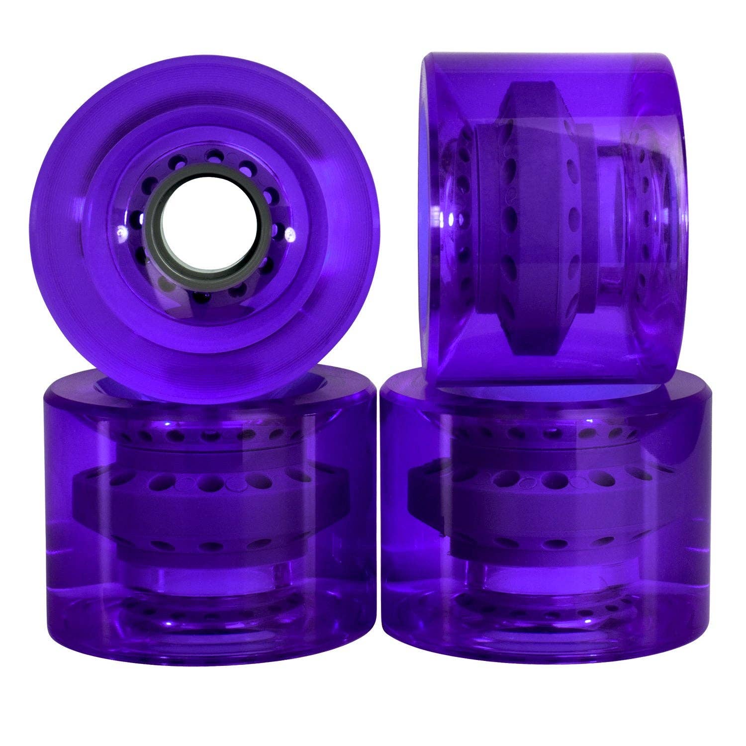 Cal 7 - Wholesale Sporting Accessories - 60x44 83A Polyurethane Skateboard Transparent Wheels7