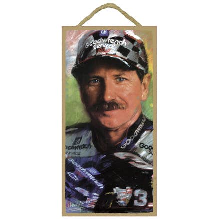 SJT Enterprises, Inc. – Sinal por atacado – NASCAR Dale Earnhardt (em roupas Goodwrench) 5 “x 10" wo
