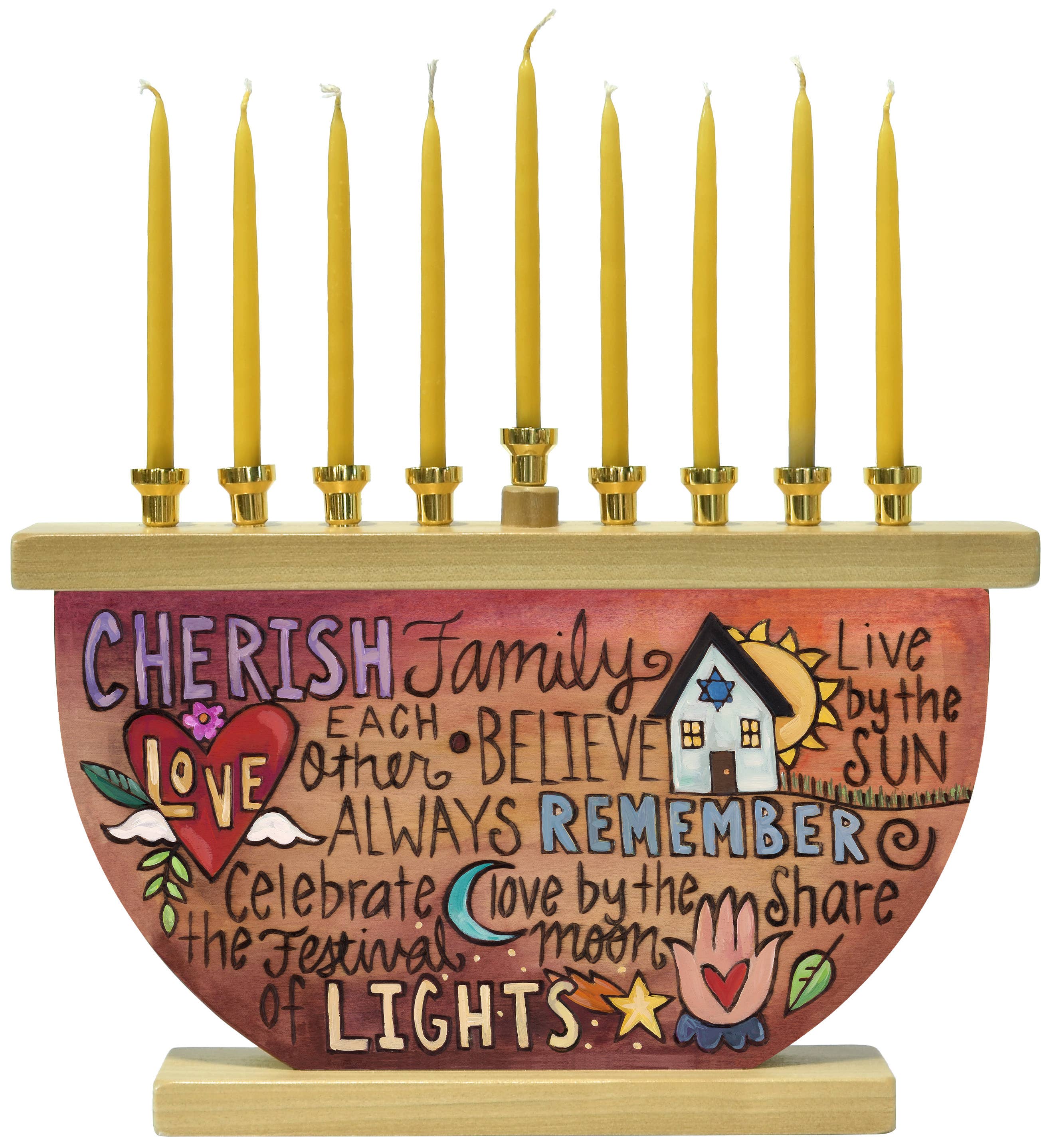 Sticks - Wholesale Picture Frame - "Kindle the Light"  Wooden Menorah0