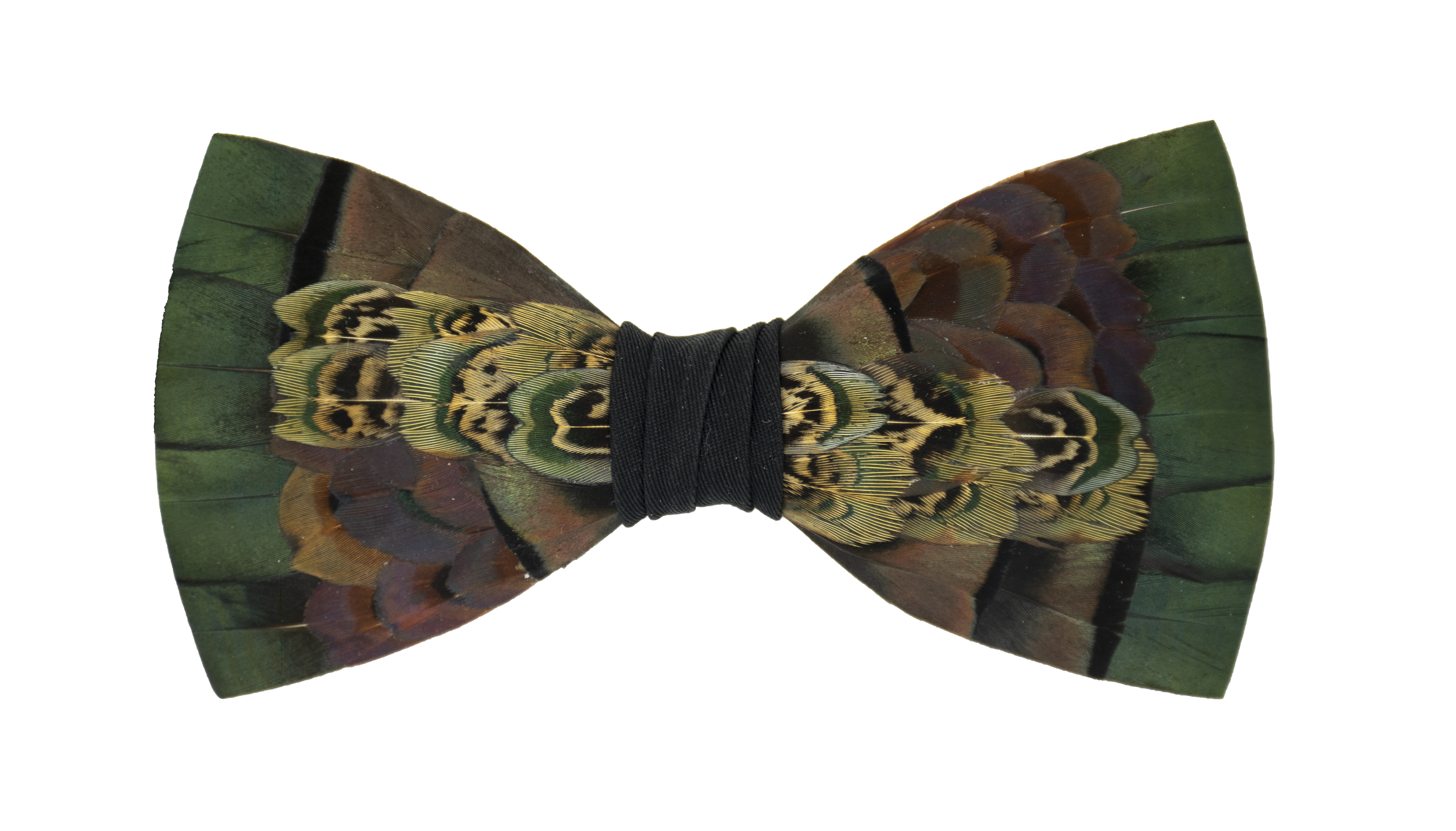 Monarch and Mariposa - Wholesale Bow Tie - Men's - Feather Bow Tie 10 - Turkey & Pheasant5