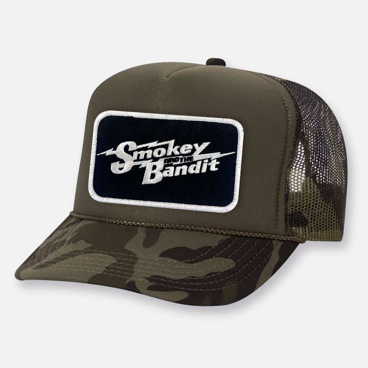 Webig Moto Company - Wholesale Trucker Hat - Unisex - SMOKEY AND THE BANDIT CURVED BILL PATCH HAT
