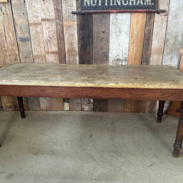 Antiker edwardianischer Eichen-Refektorium-Esstisch, ca. 1920. L197 für den Großhandel von belvoir