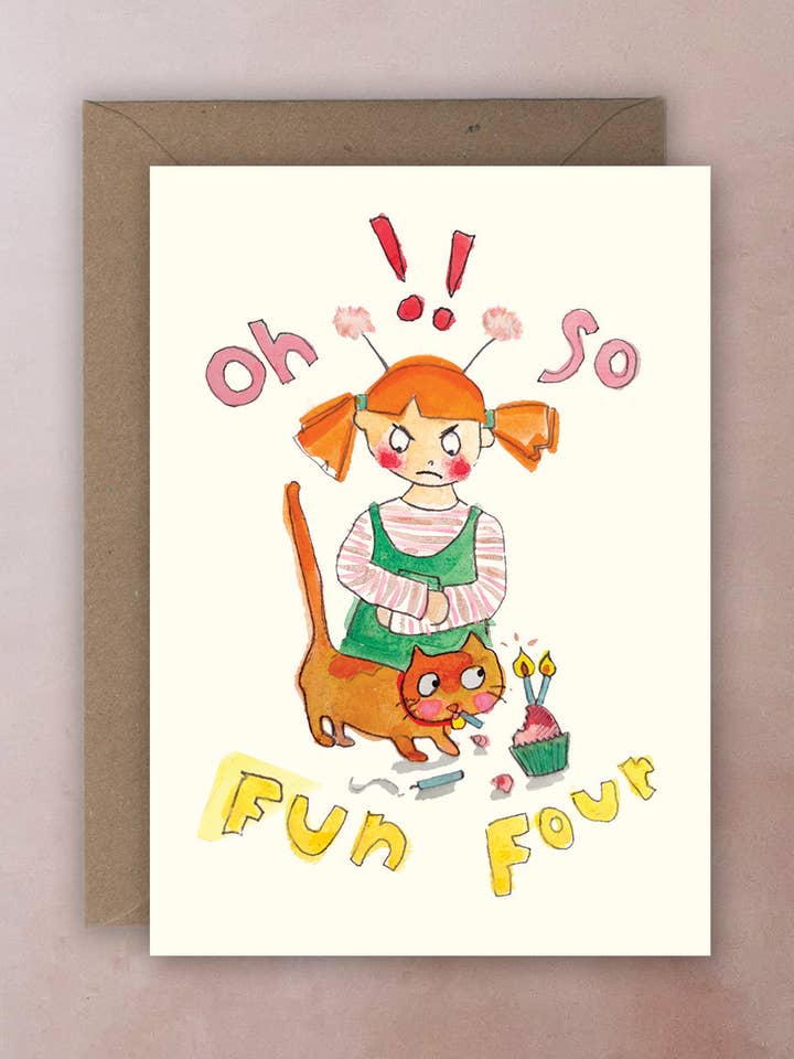 Oh So Fun Quatrième Anniversaire pour la vente par The Inkist