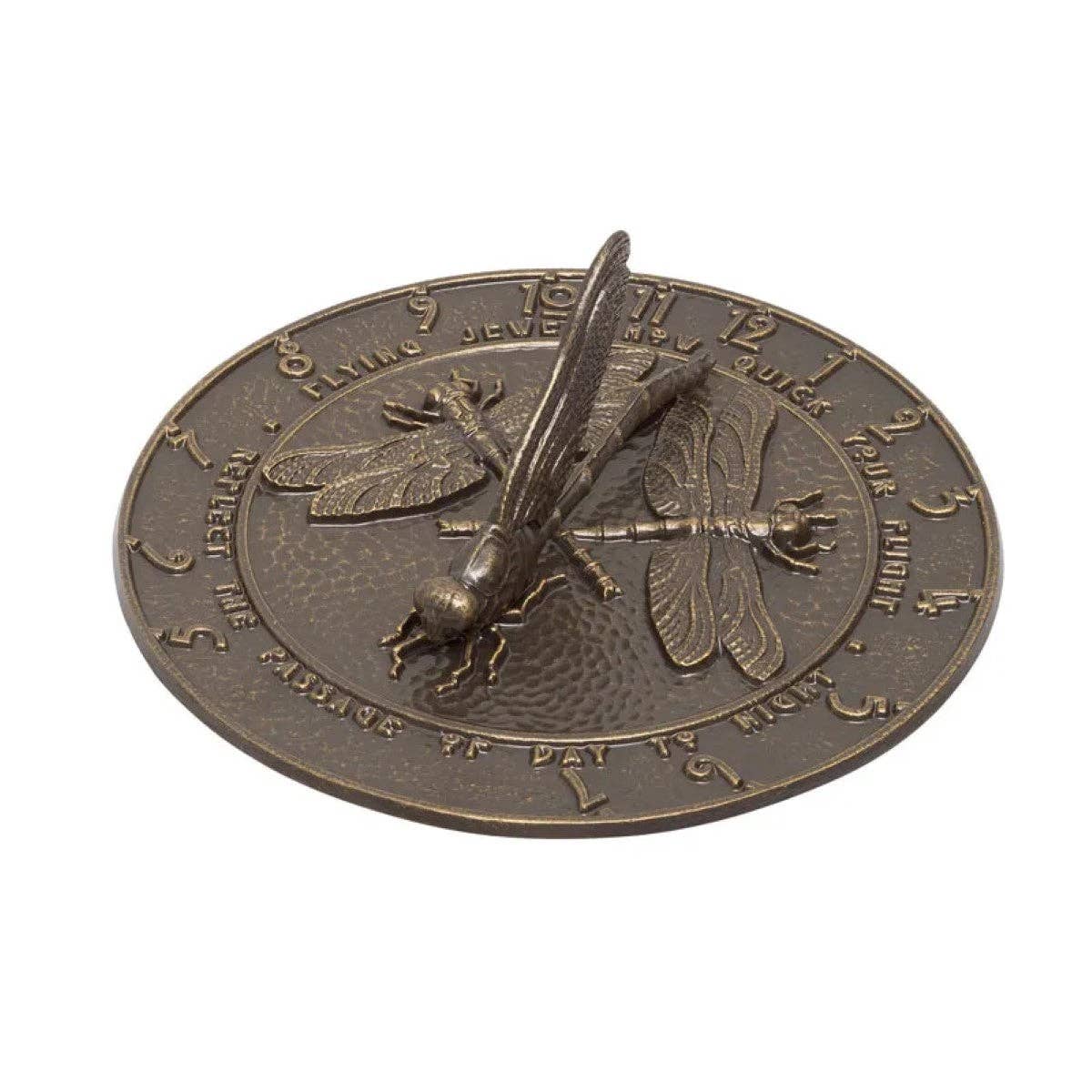 Playful Tail - Wholesale Outdoor Ornament/Decor - Whitehall Dragonfly Sundial, French Bronze0