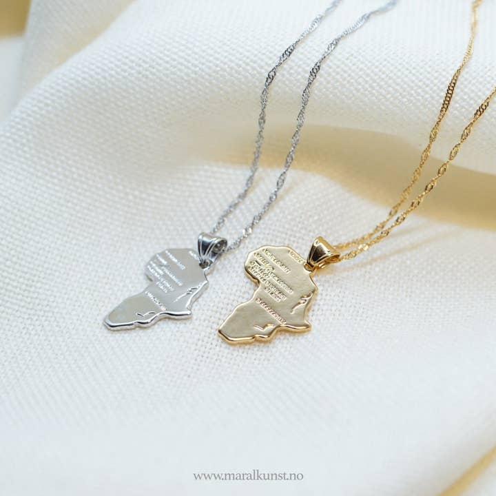 Maral Kunst - Wholesale Pendant/Charm Necklace - Steel Africa Sheath3