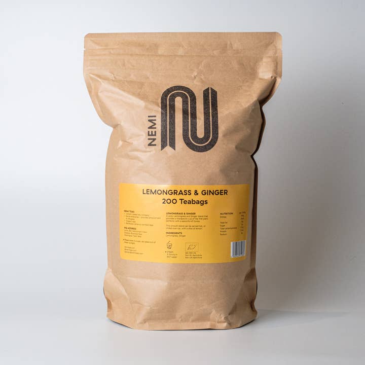 NEMI Teas – wholesale Loose tea – Lemongrass & Ginger 200 Teabags0