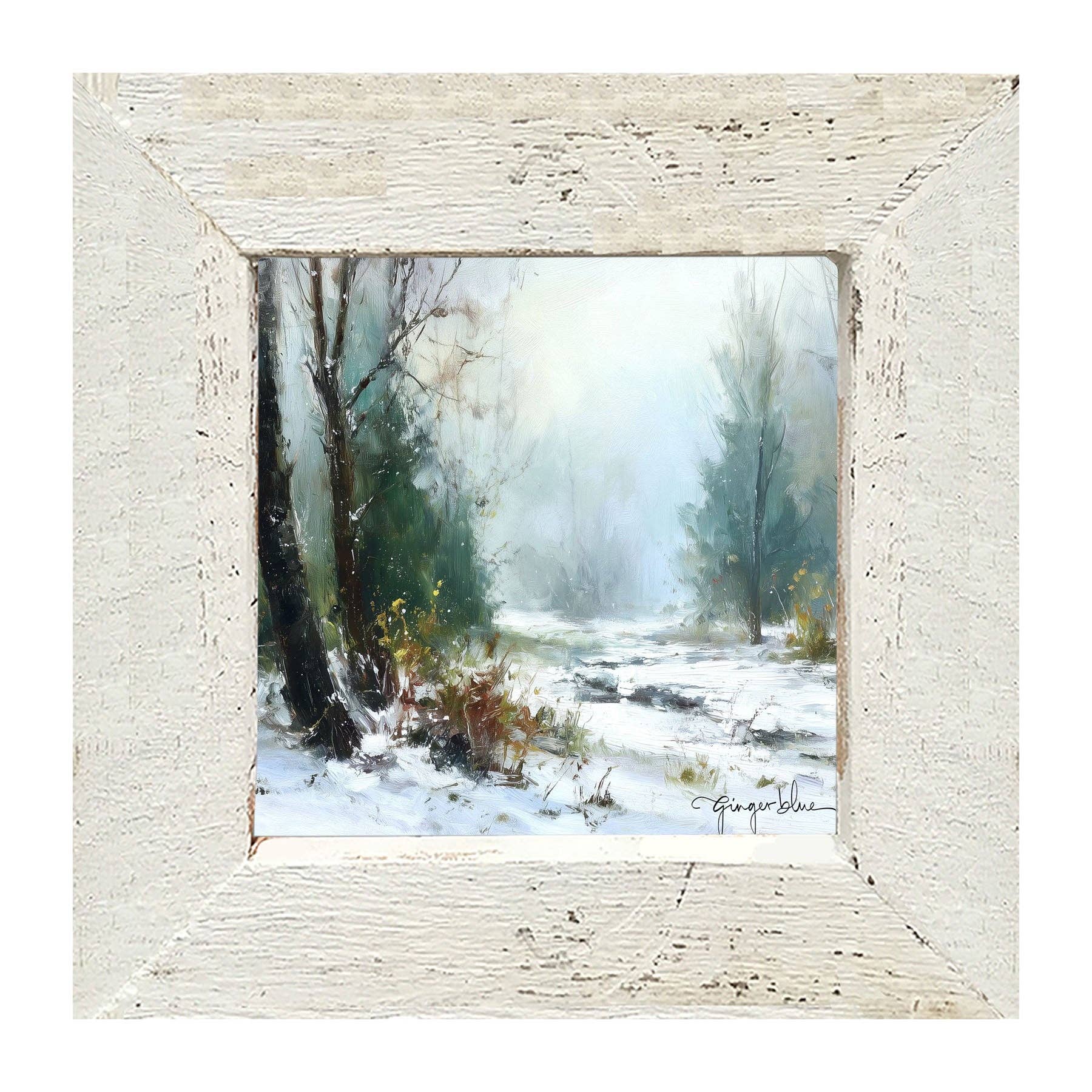 ginger blue - Wholesale Art Print - Snowy Forest6